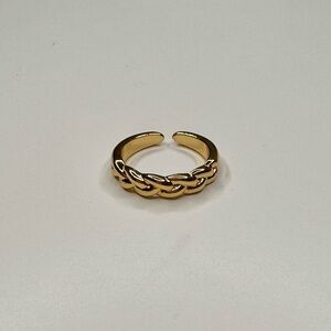 New Adjustable Gold Plated 18K Ring
